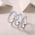 2 Carat Moissanite Sterling Silver Engagement Wedding Ring